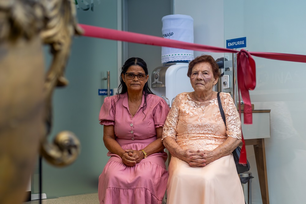 Homenageadas: Dona Helenita e Dona Anália. Foto: Cimo Filmes